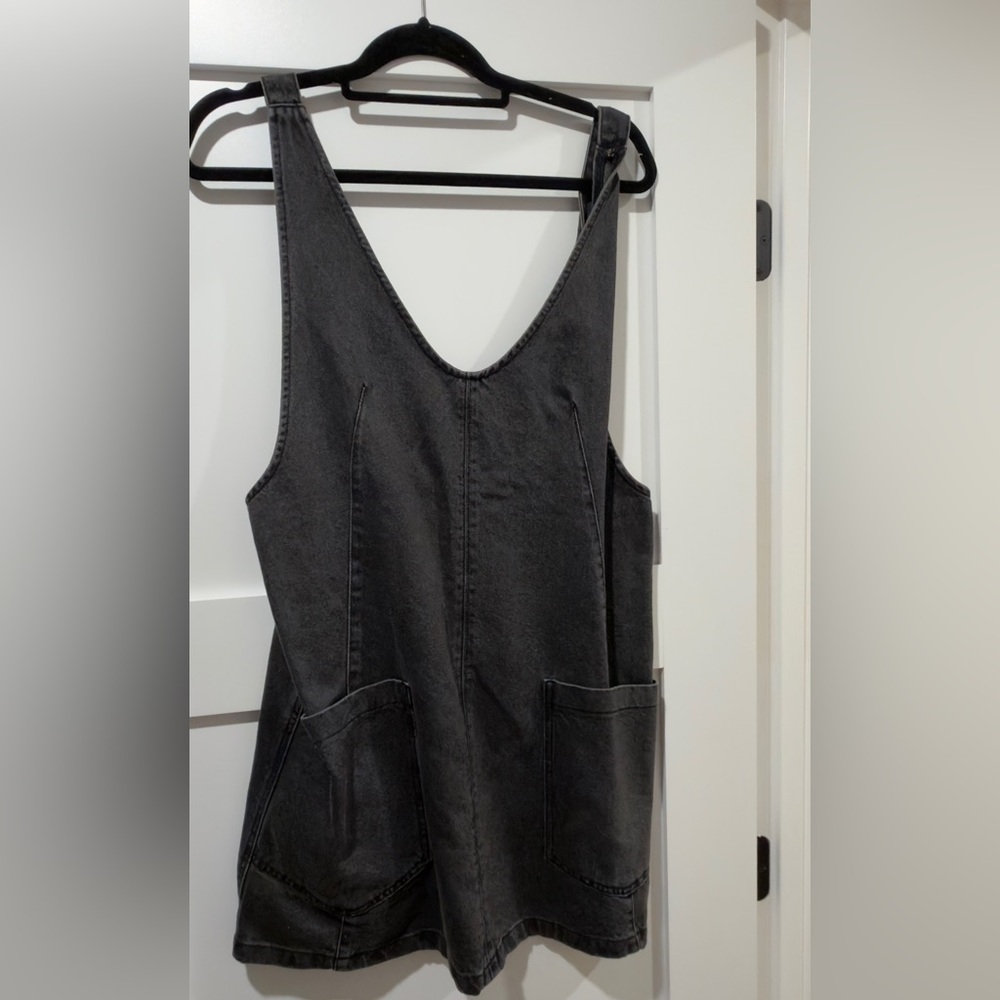We The Free Charcoal Denim Top